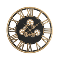 Vintage Gear Roman Numeral Wall Clock
