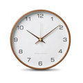 Walnut Minimalist Wall Clock