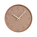 Natural Wood Minimalist Wall Clock