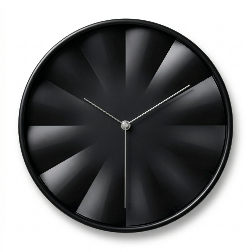Ivory Minimalist Wall Clock