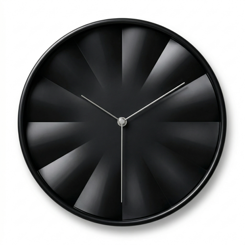 Ivory Minimalist Wall Clock