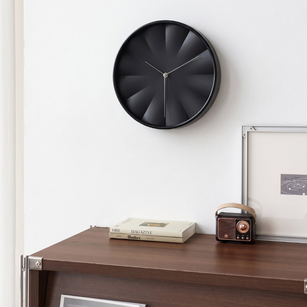 Ivory Minimalist Wall Clock