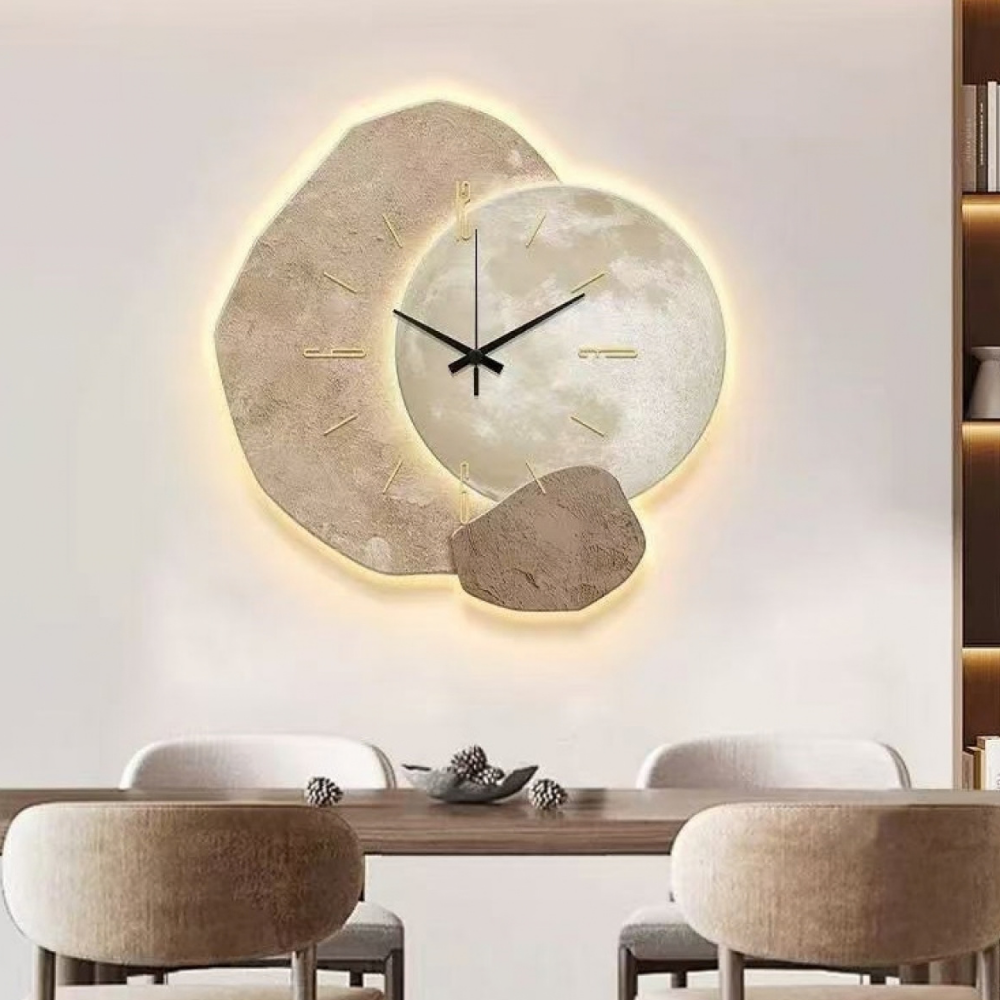 Lunar Glow LED Wall Clock