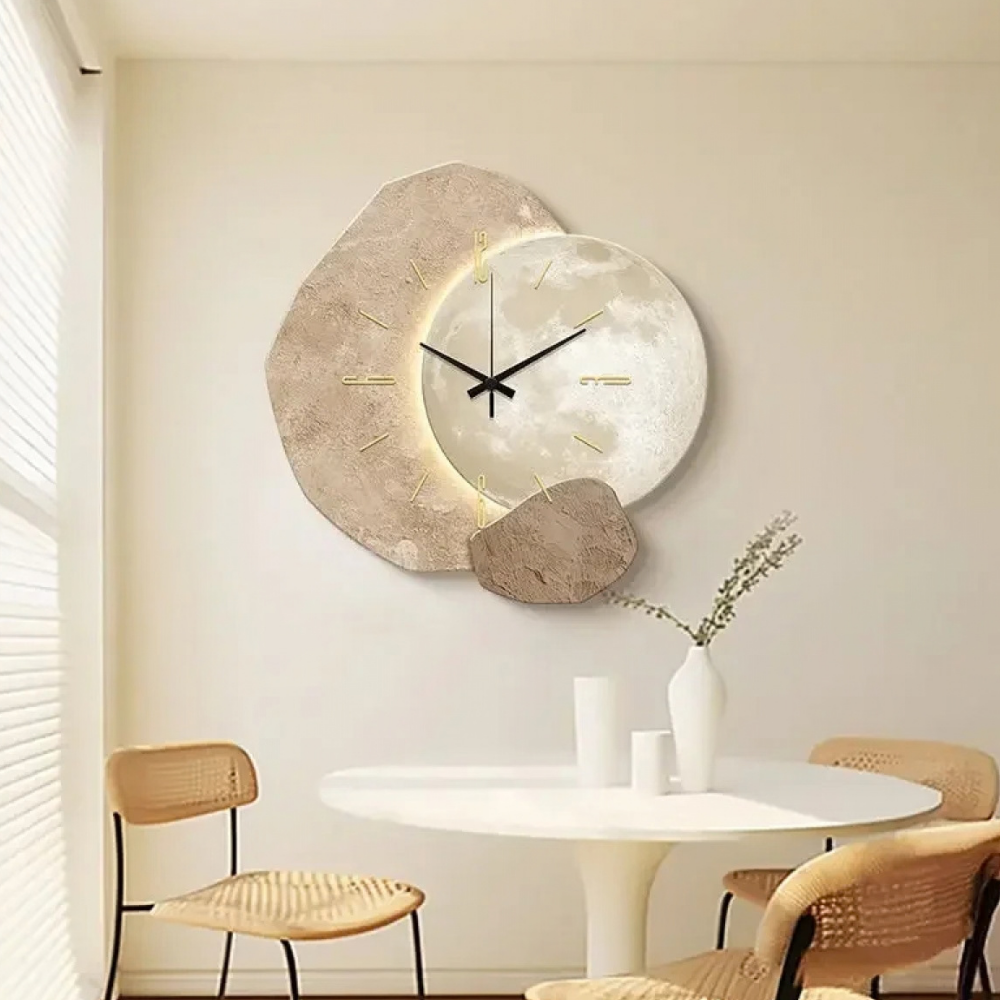Lunar Glow LED Wall Clock