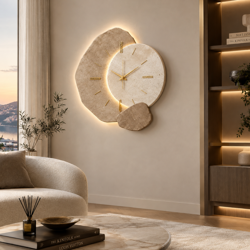 Lunar Glow LED Wall Clock