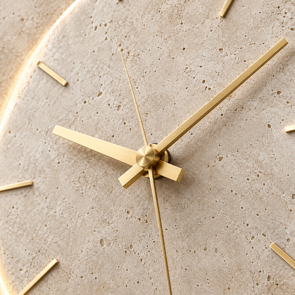 Lunar Glow LED Wall Clock