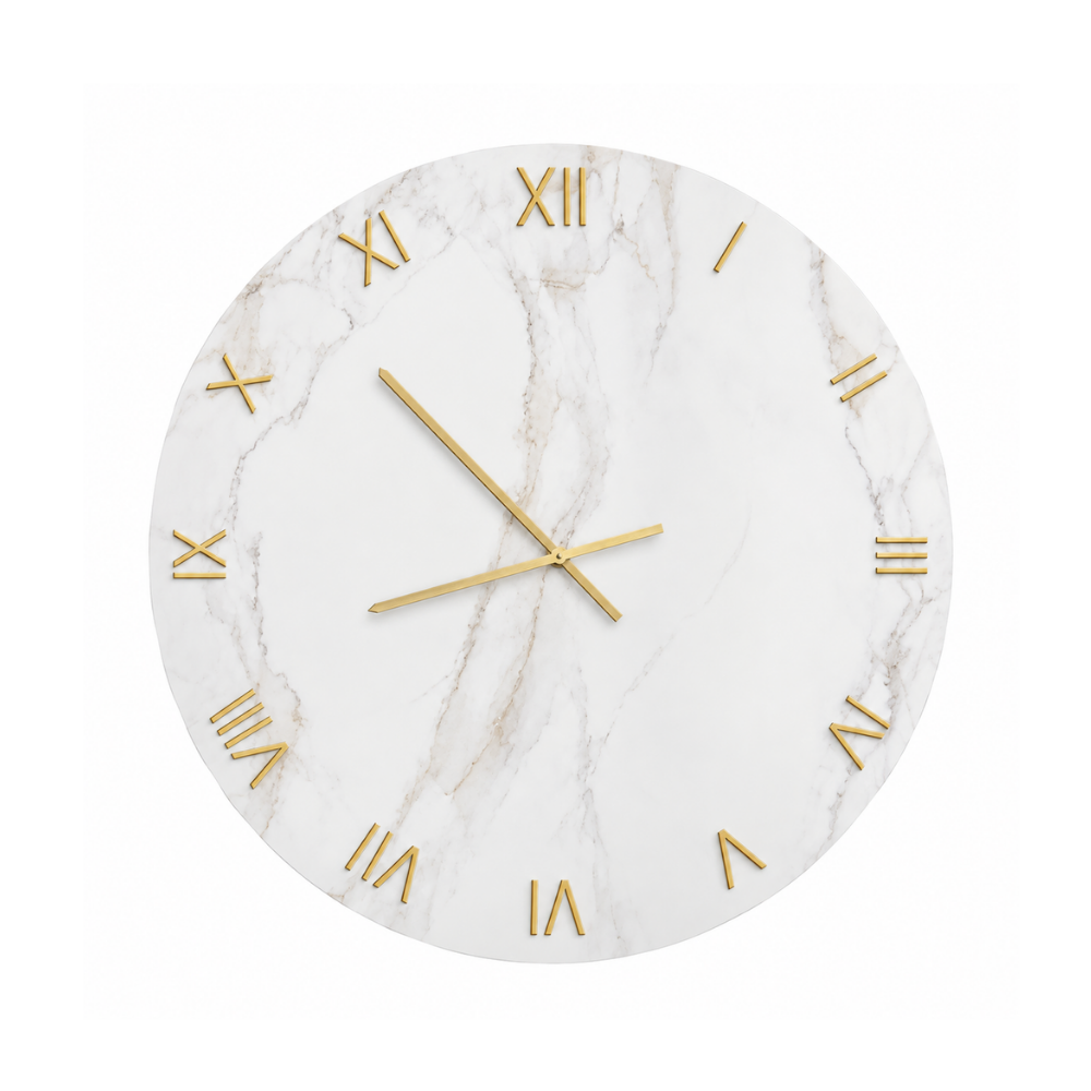Marble Elegance Wall Clock