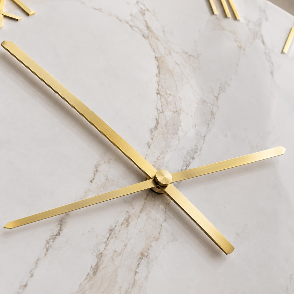 Marble Elegance Wall Clock