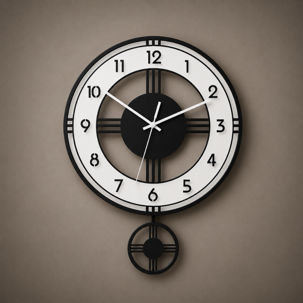 Modern Pendulum Wall Clock