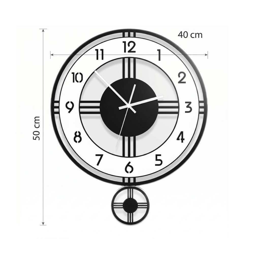 Modern Pendulum Wall Clock